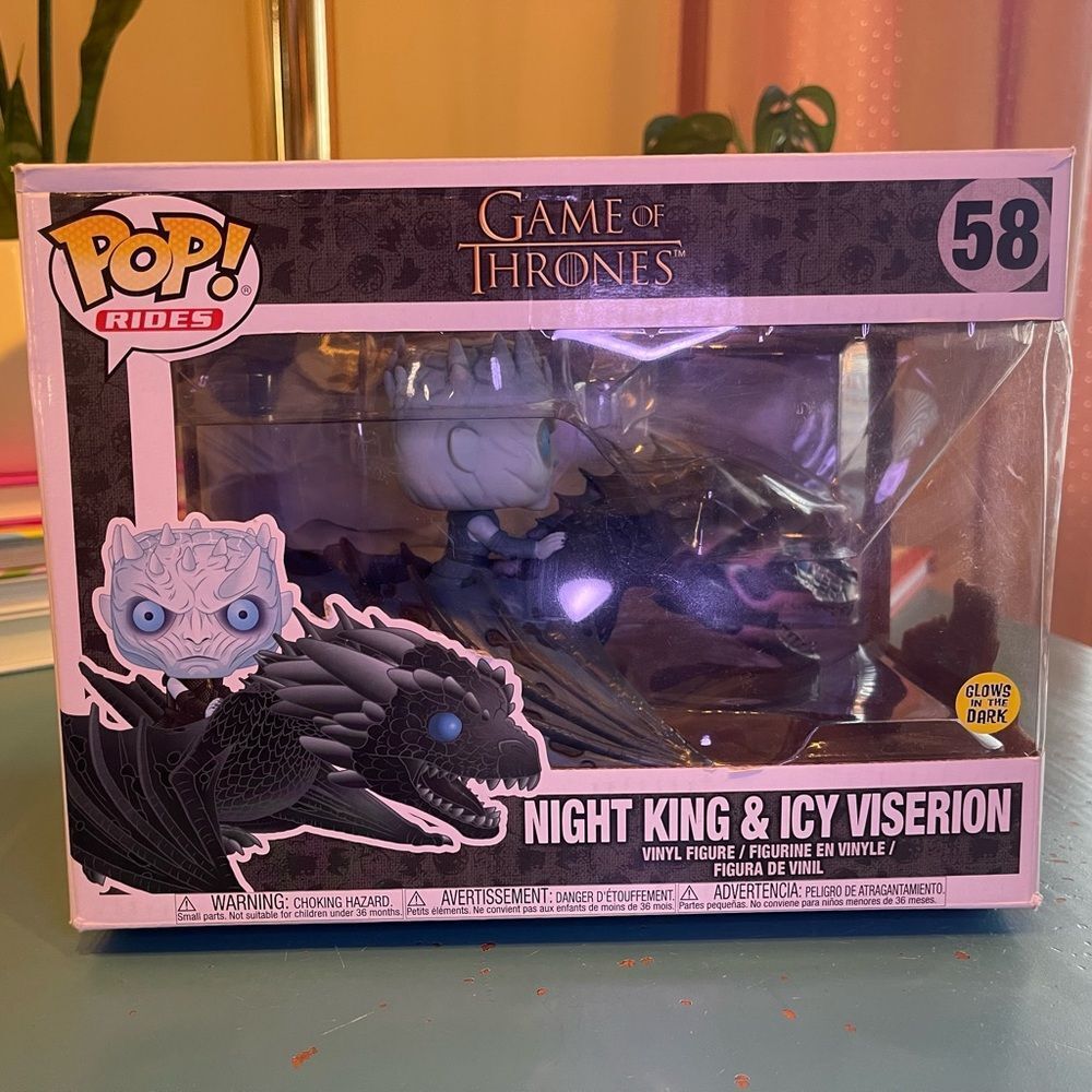 Funko Pop! Rides #58 Game of Thrones Night King & Icy Viserion Glow in the Dark